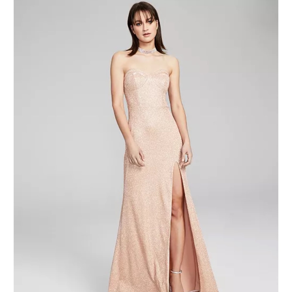 Champagne glitter city dress